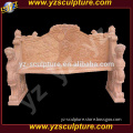 indoor beautiful large hand carved pink marble bench for sale